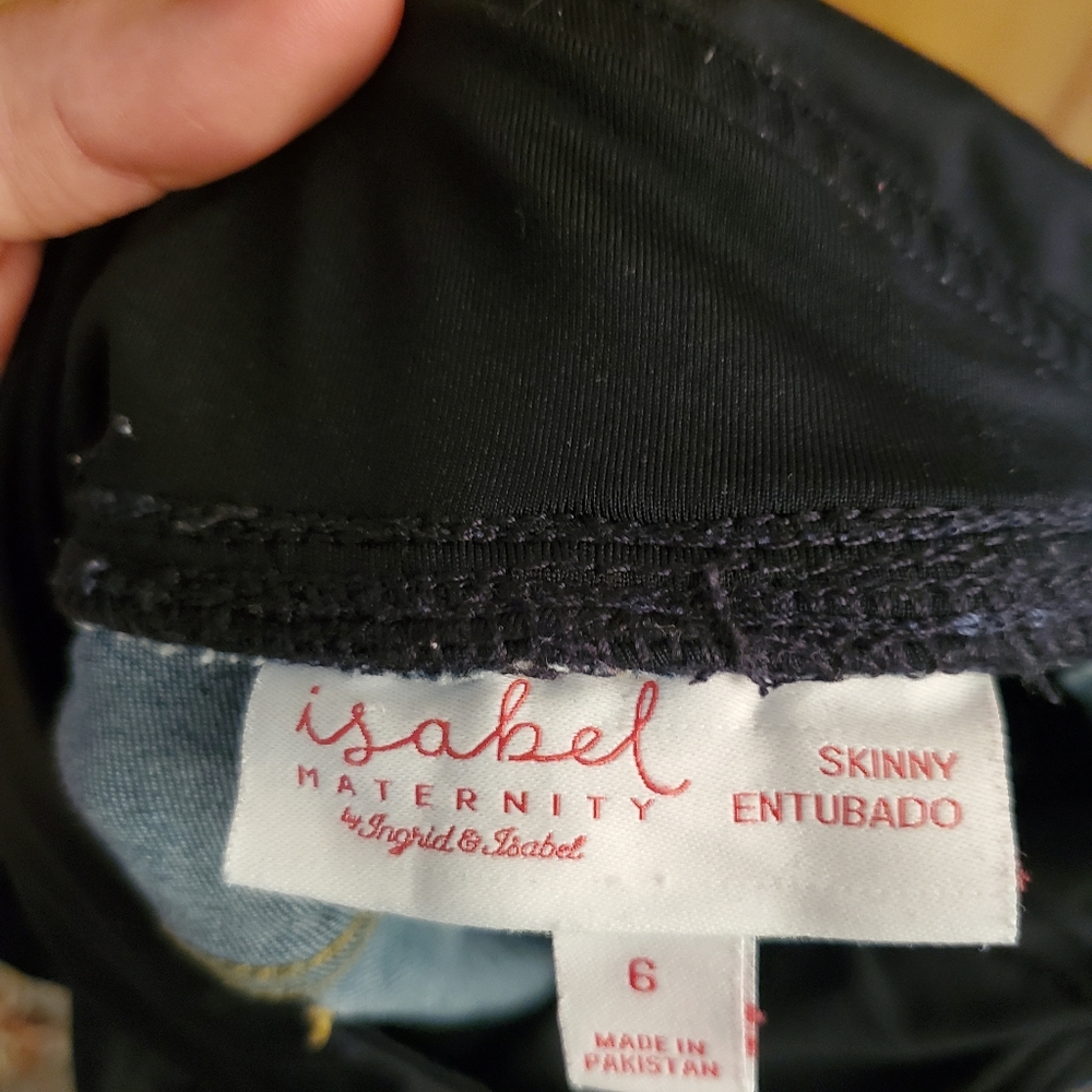 Isabel Distressed Maternity Jeans
